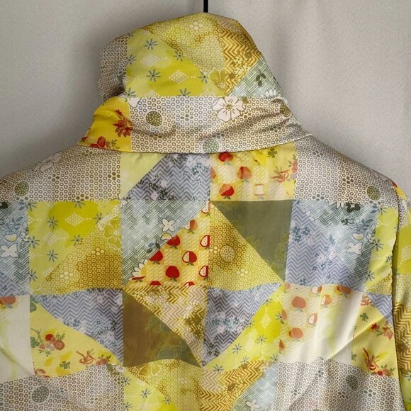 Urban Outfitters Kit Floral Patchwork Nylon Oversized Puffer Jacket Size Small - Picture 10 of 16